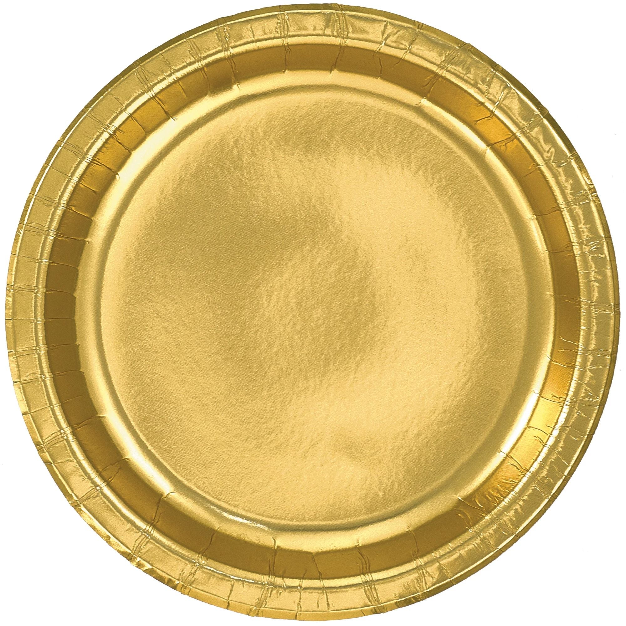 6 3/4" Metallic Paper Plate - Gold