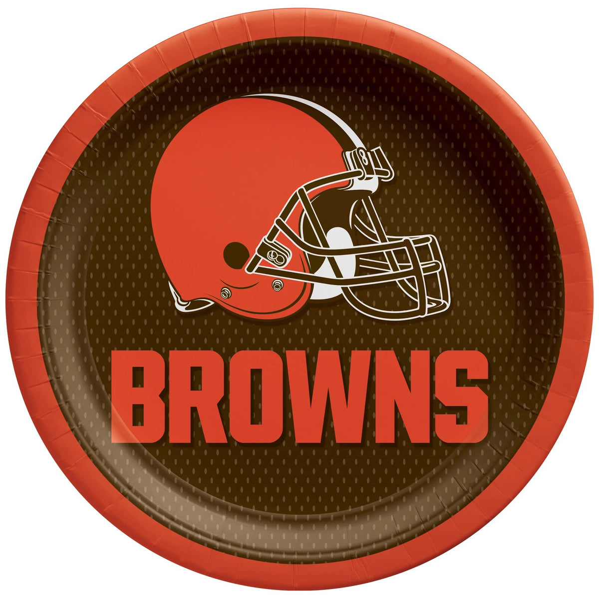 Cleveland Browns Round Lunch Plates