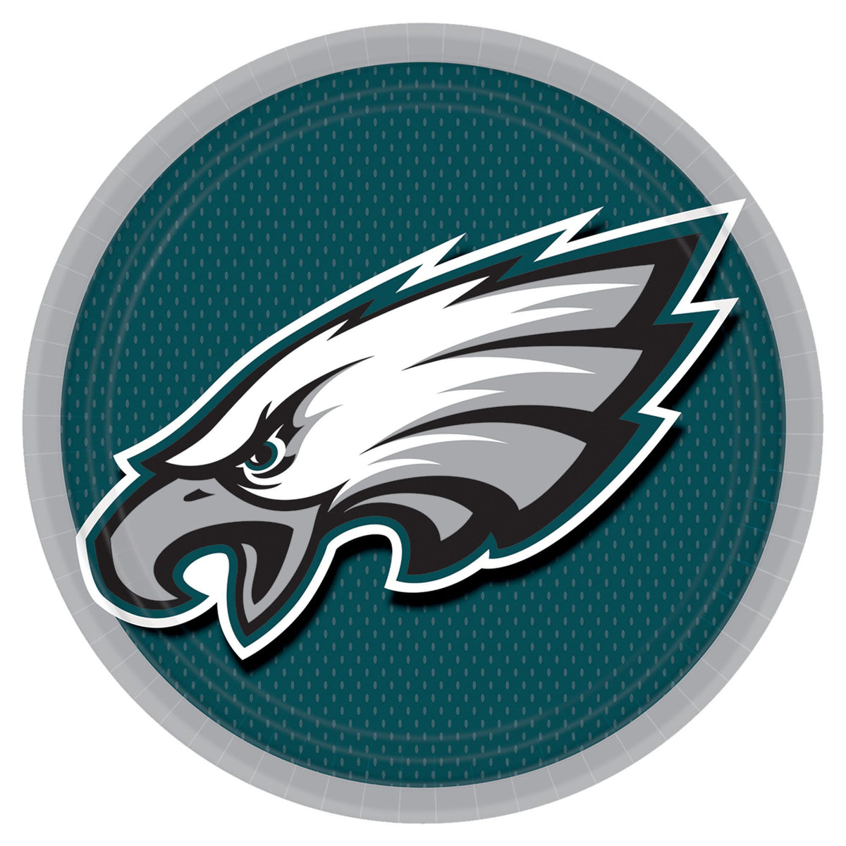 Philadelphia Eagles Round Lunch Plates