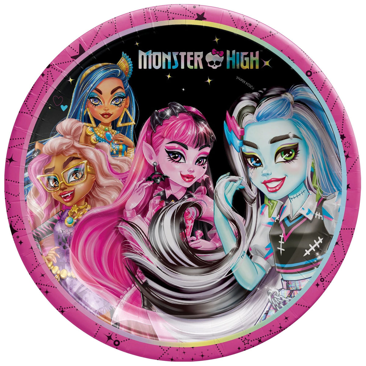 Monster High 9&quot; Iridescent Plates