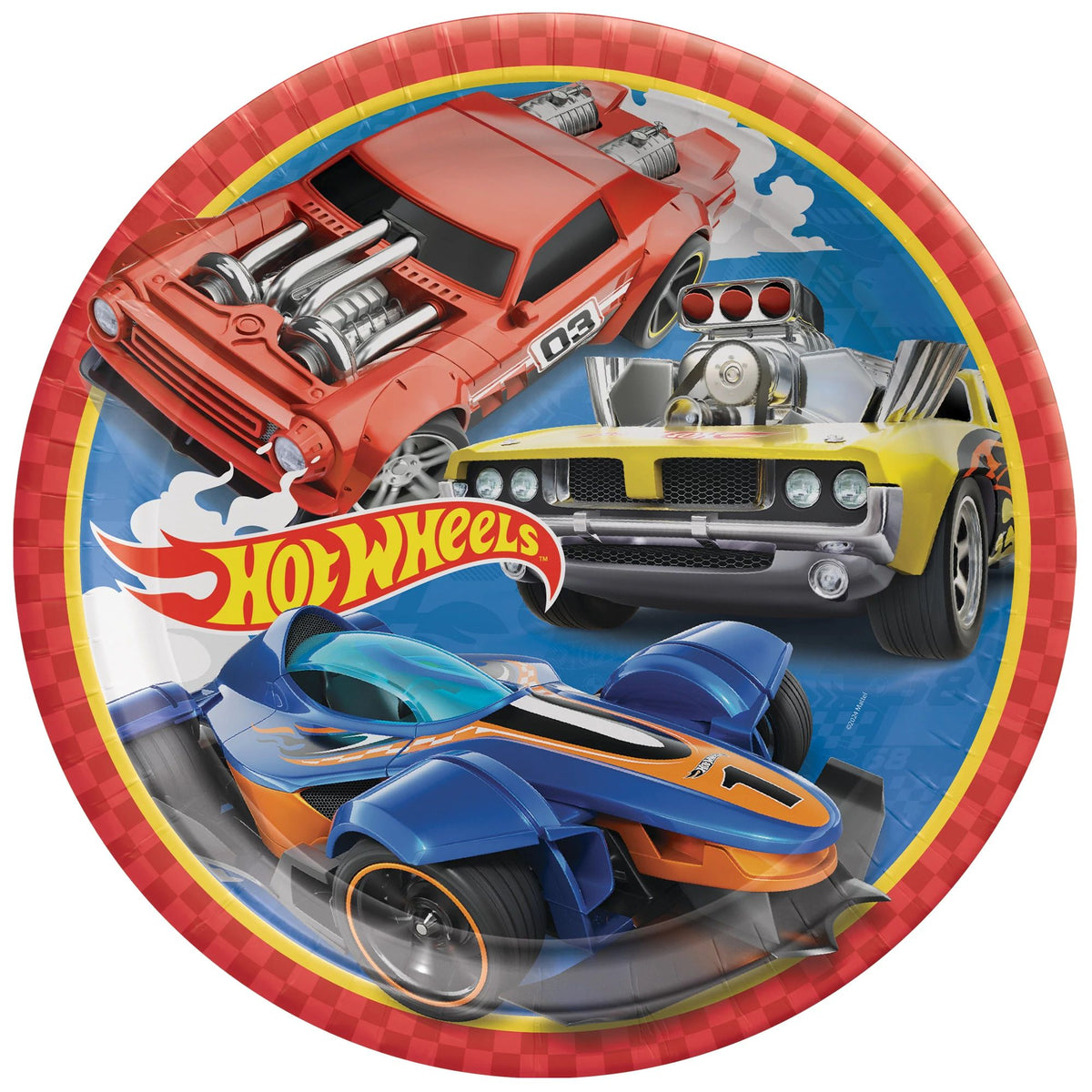 Hot Wheels 9" Plates