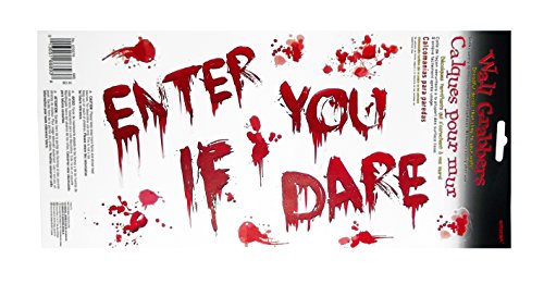 Enter If You Dare Bloody Cling Decals
