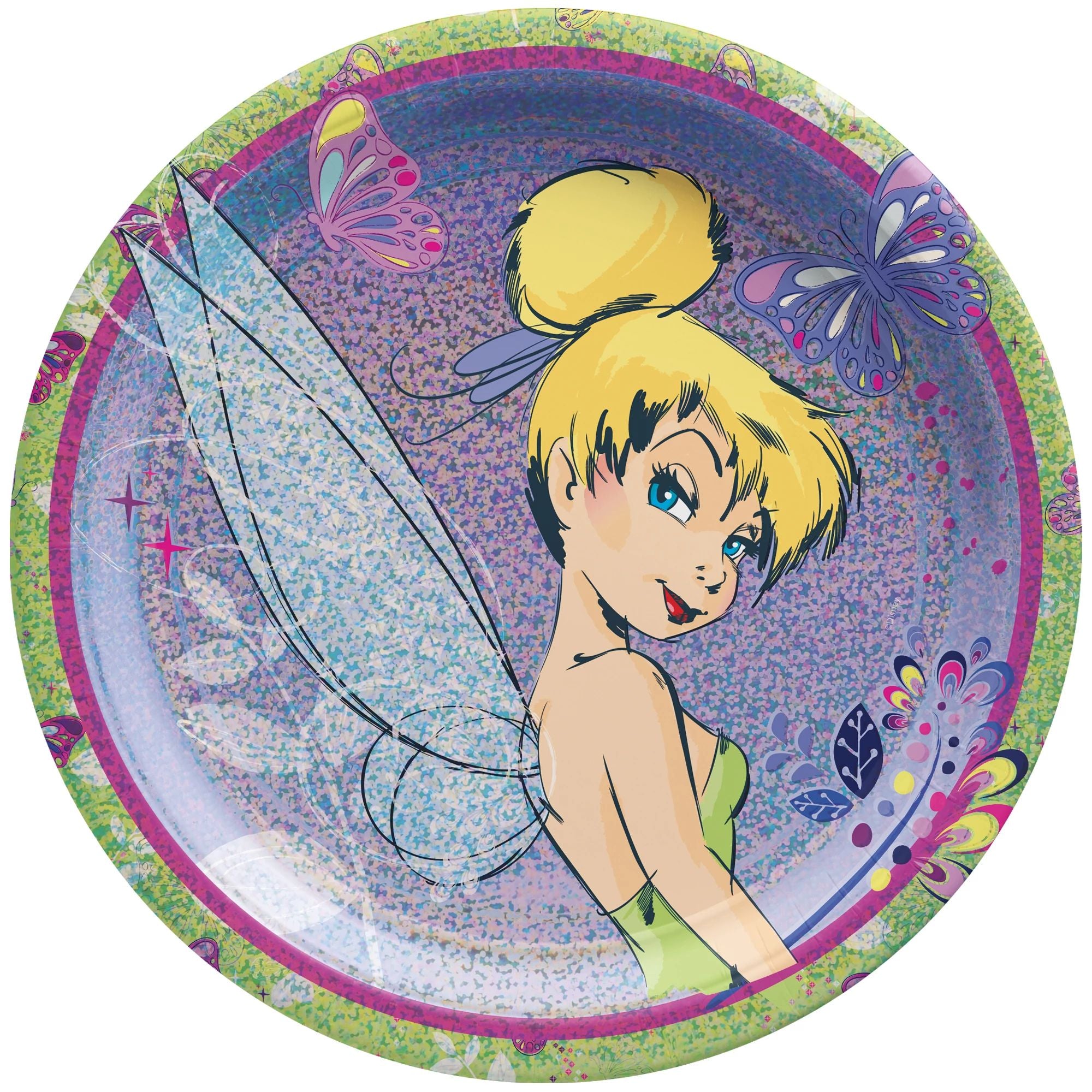 Tinkerbell 9" Prismatic Plates