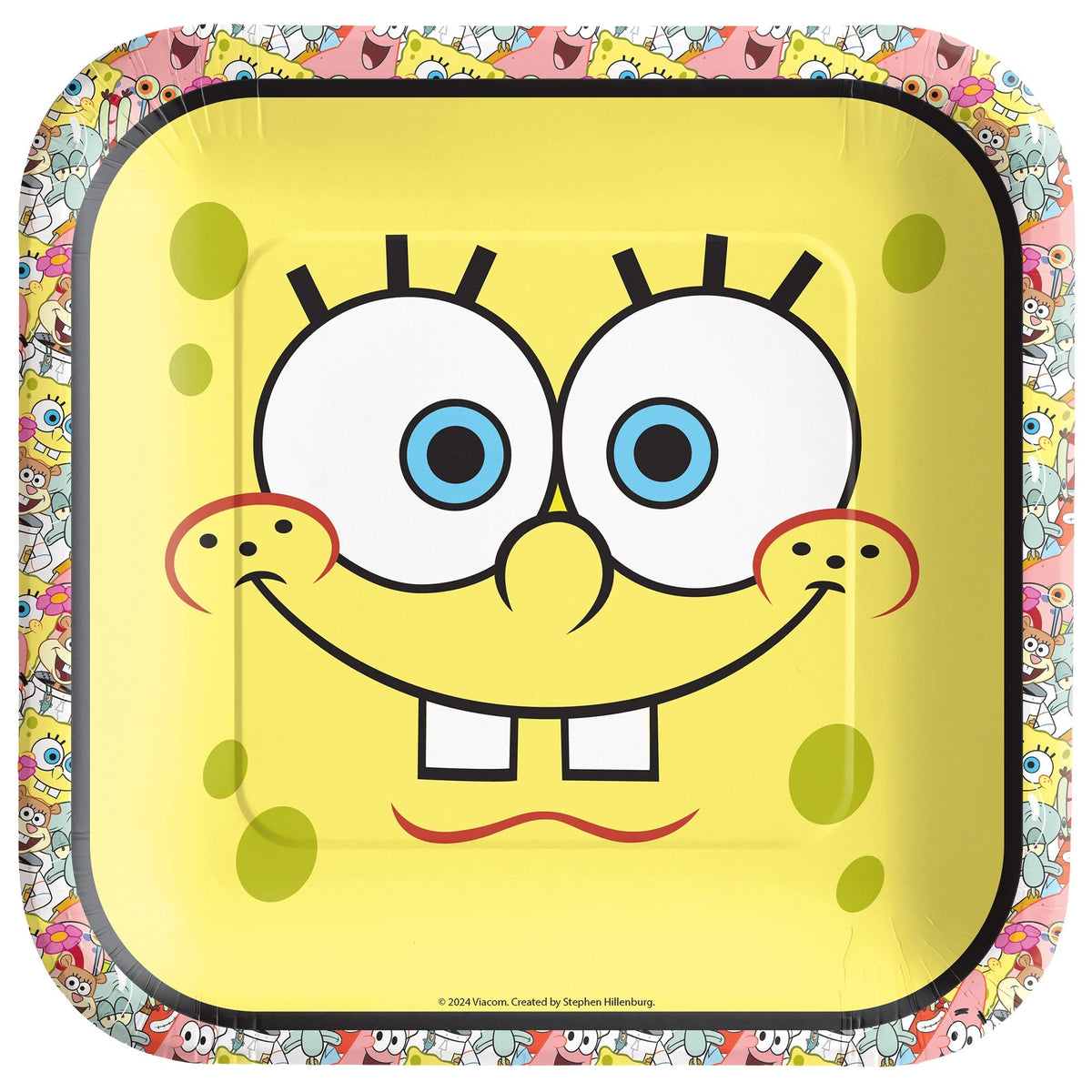 Spongebob 9&quot; Square Plates