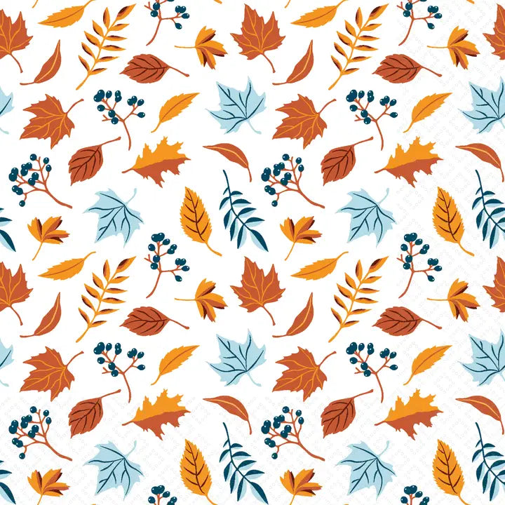 Paper Lunch Napkin Pack of 20 Autumn Leaves Scatter Fall