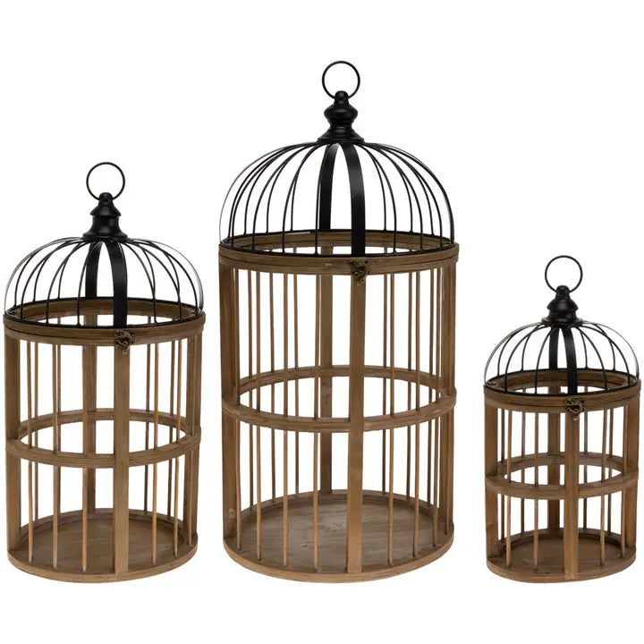 West Baden Oval Lanterns Set of 3 Natural Christmas