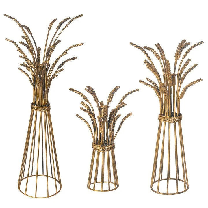 Wheat Taper Holder Set of 3