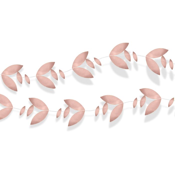 Foil Leaves Garland - Rose Gold