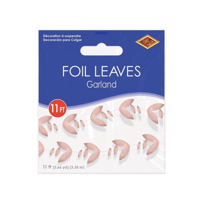 Foil Leaves Garland - Rose Gold