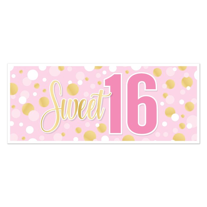 Sweet 16 Oversized Sign Banner
