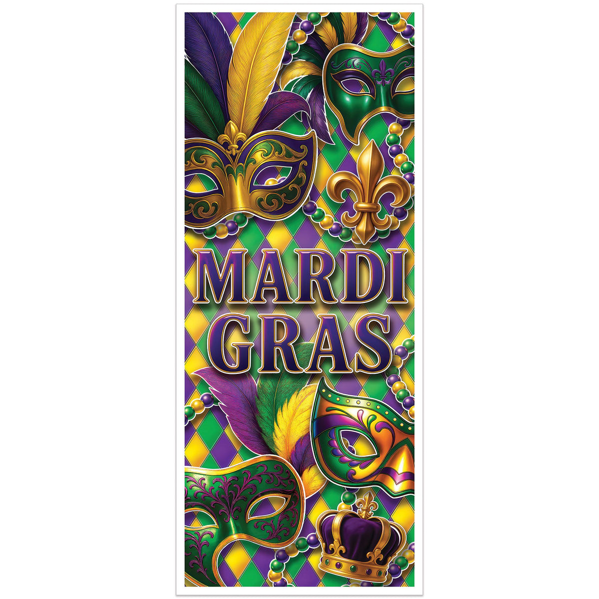 Mardi Gras Door Cover