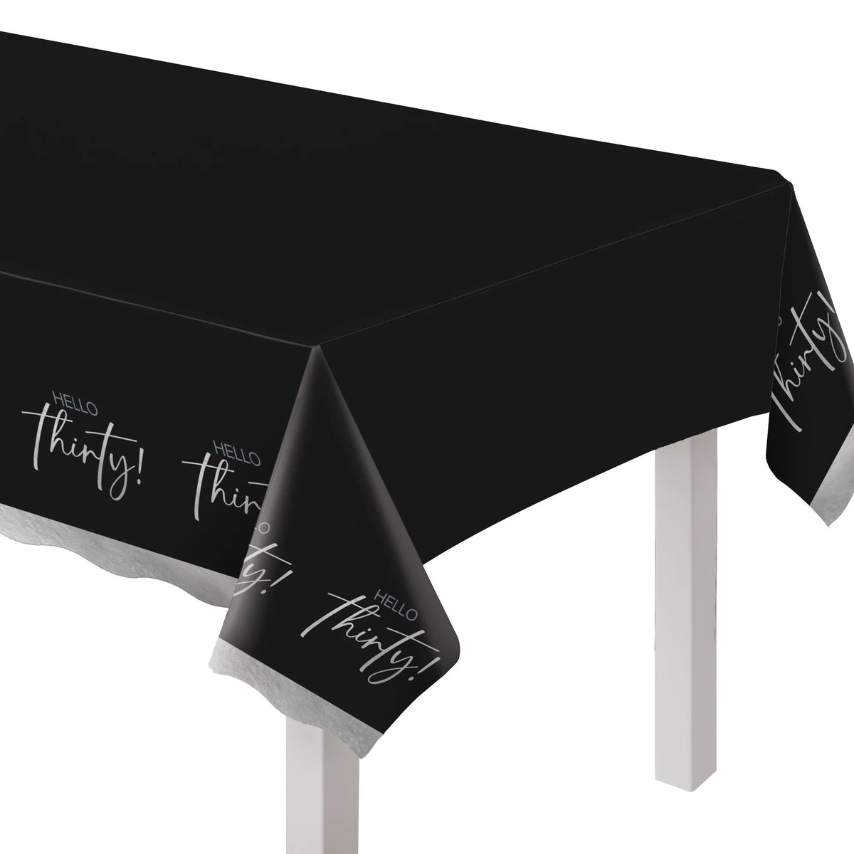 Hello Thirty Plastic Table Cover