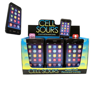 CELL SOURS TIN W/ SMART FRUIT CANDY