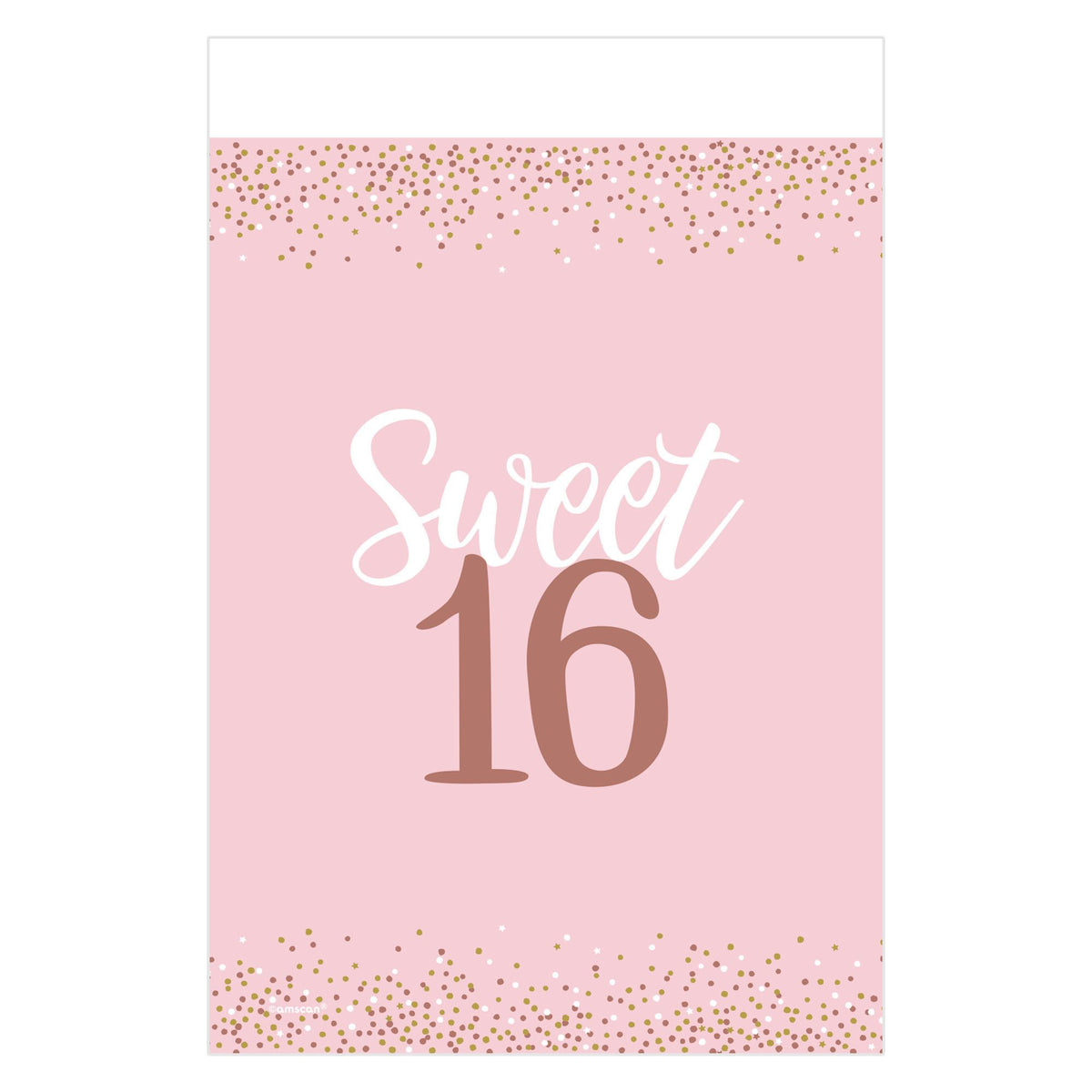 Sixteen Blush Plastic Table Cover