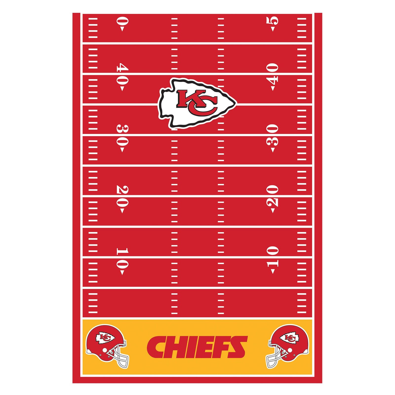 Kansas City Chiefs Plastic Table Cover - All Over Print