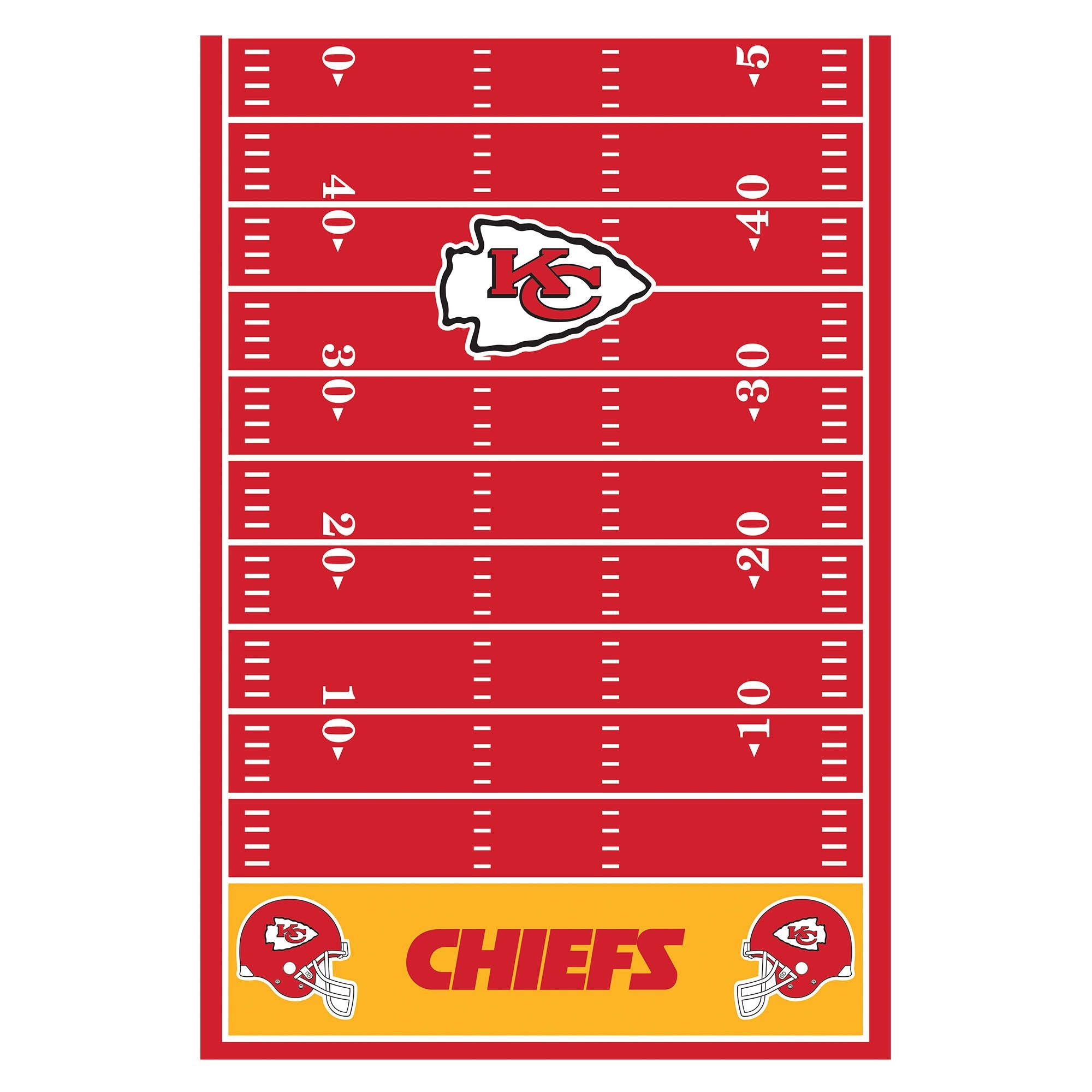 Kansas City Chiefs Plastic Table Cover - All Over Print