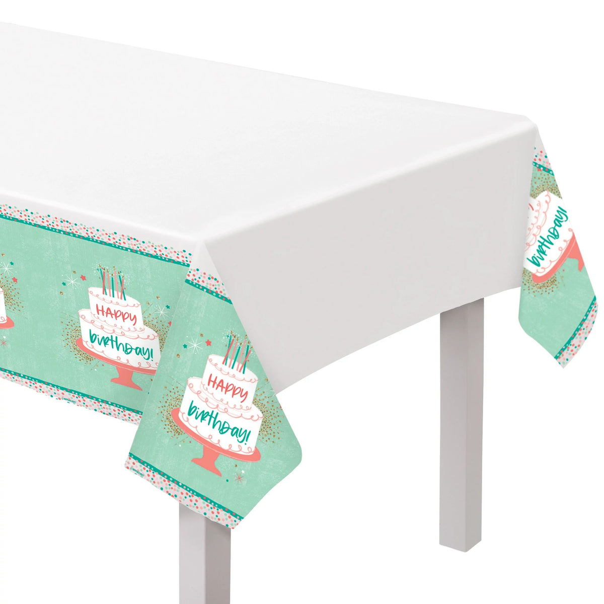 Happy Cake Day Plastic Table Cover