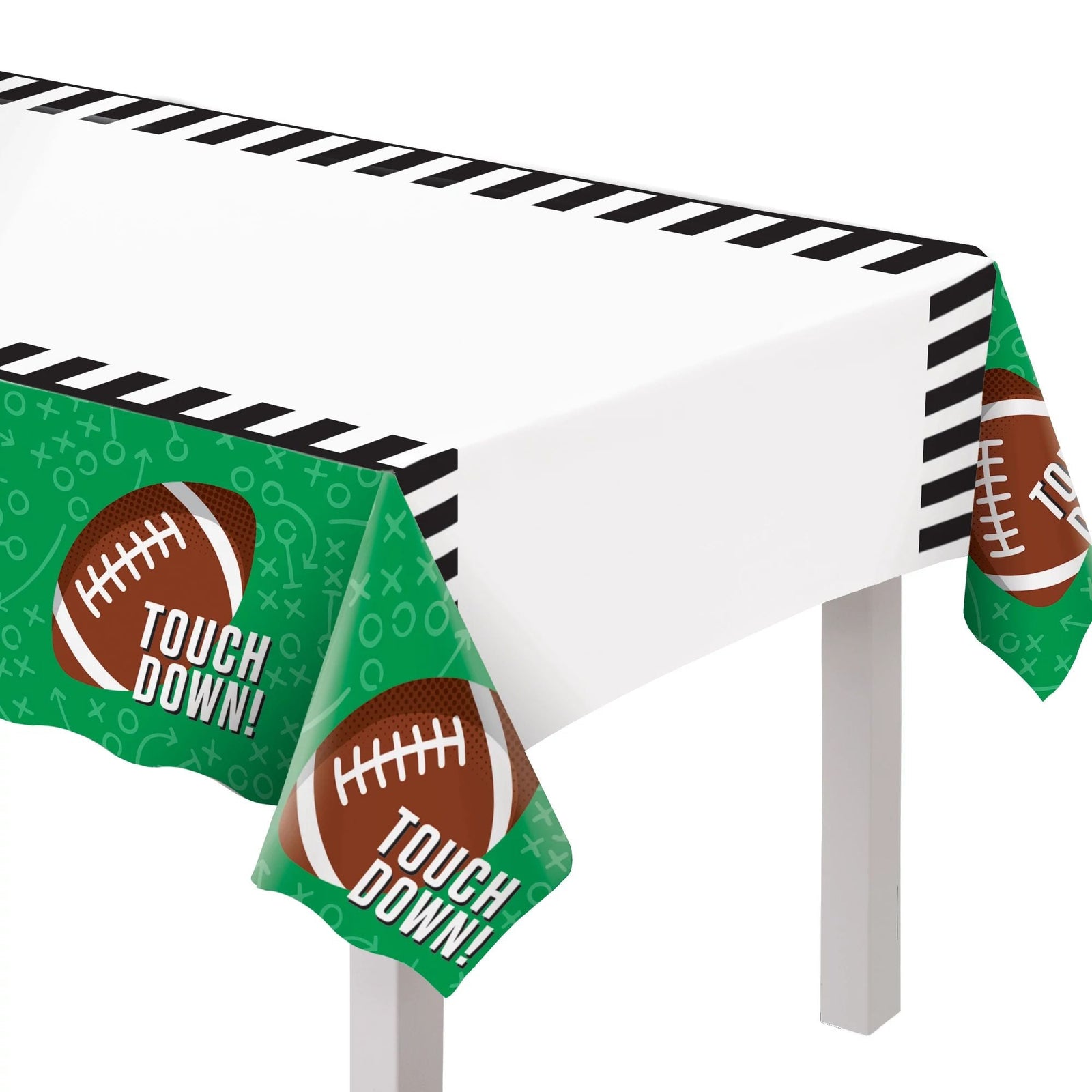 Ready Set Football Plastic Table Cover