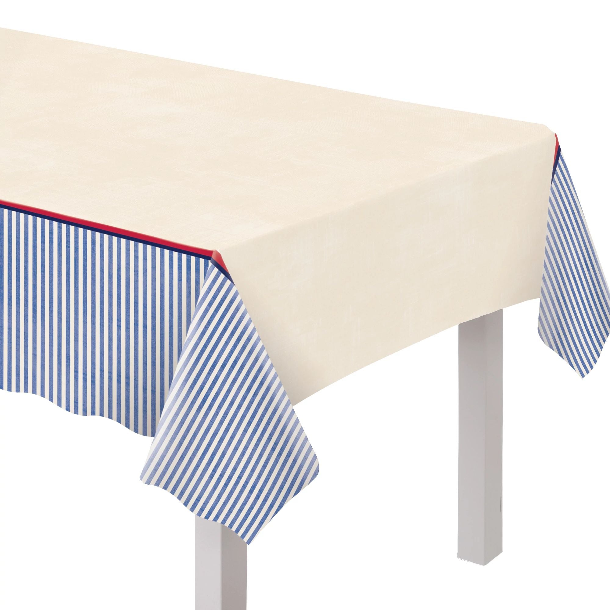 Americana Stripe Plastic Table Cover