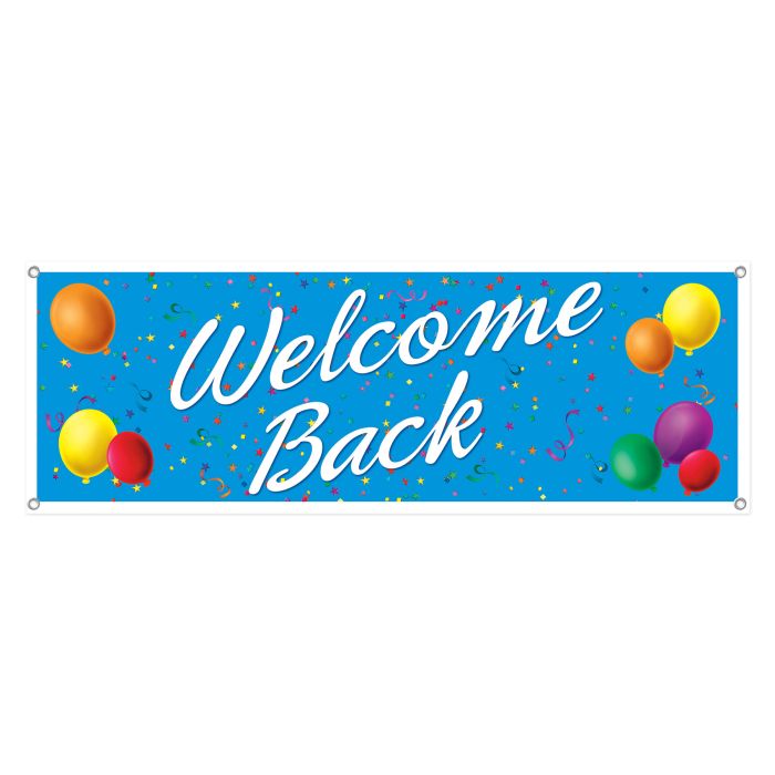 Welcome Back Sign Banner