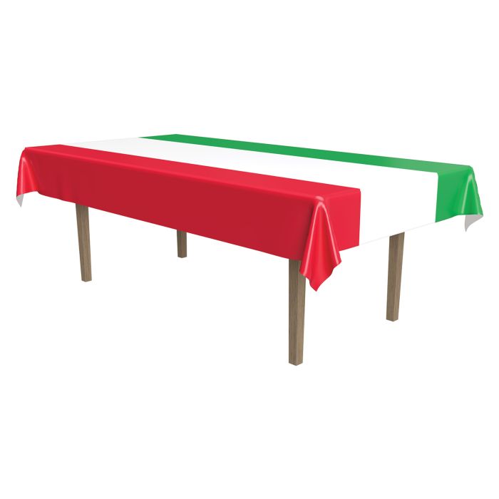 International Table Cover - Red, White, Green