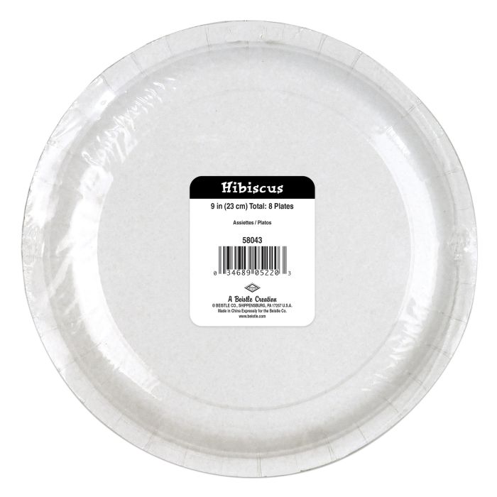 Hibiscus 9" Plates