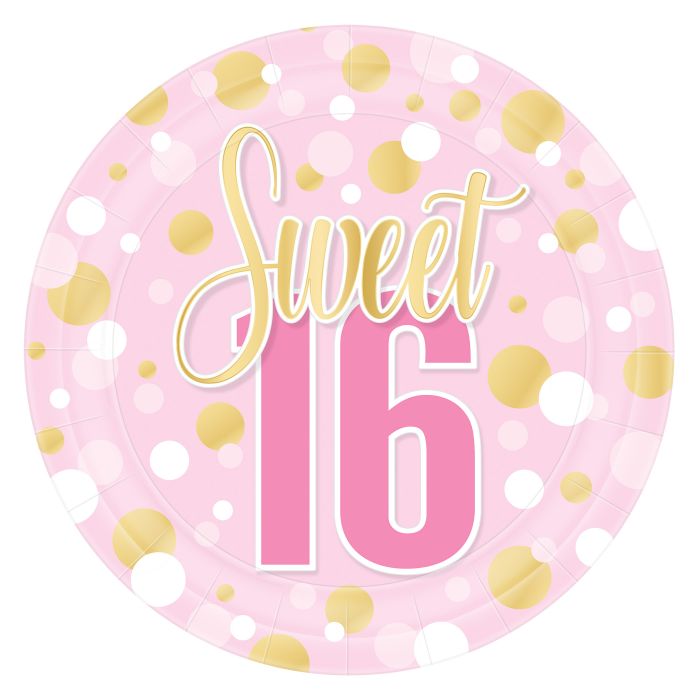 Sweet 16 9" Plates