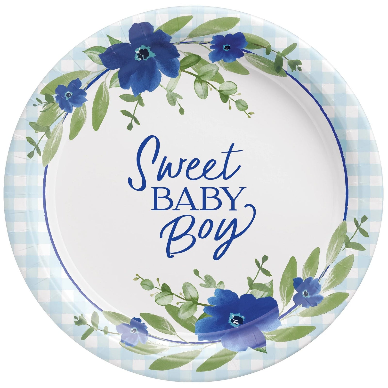 Baby In Bloom Round Plates