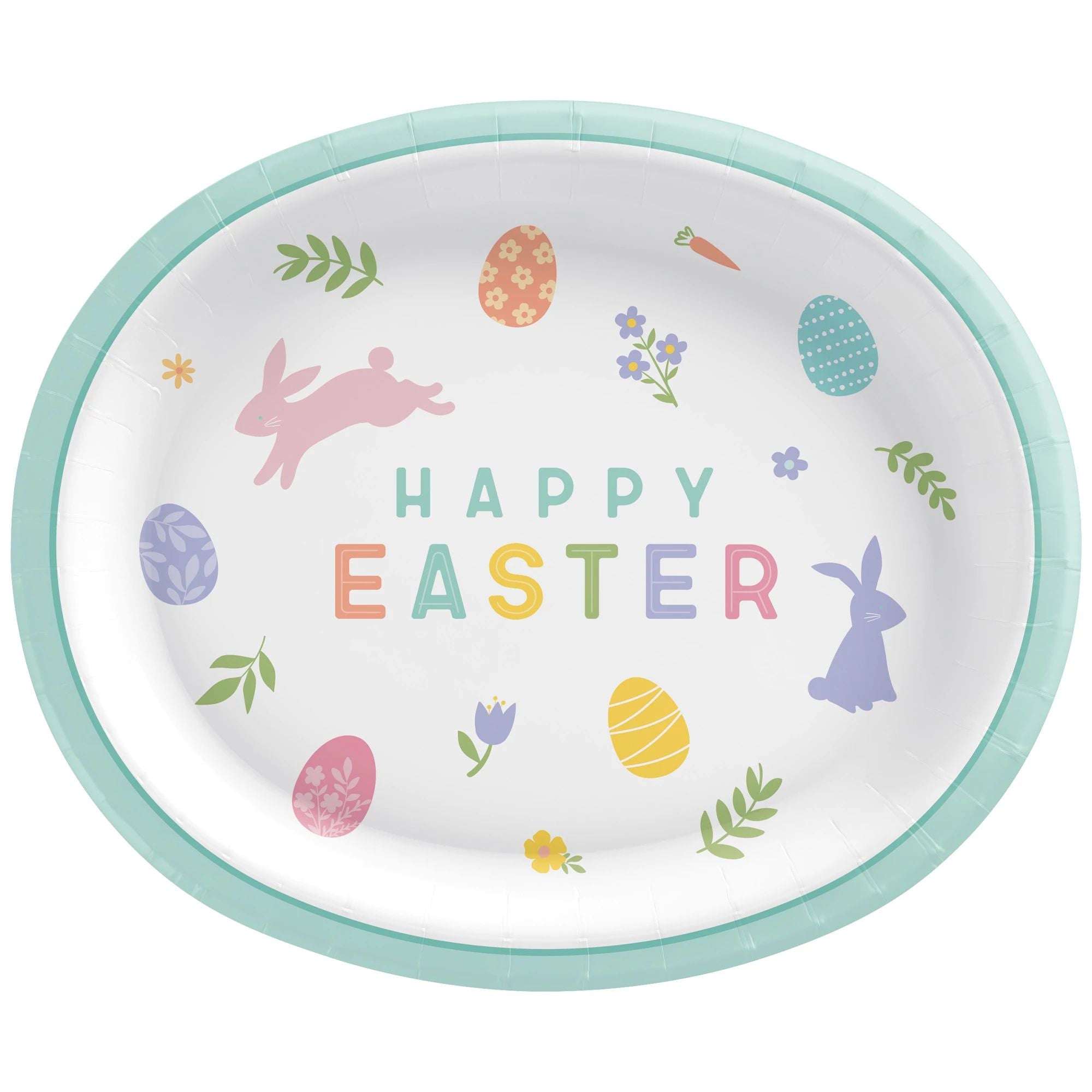 Easter Wishes Oval Plates