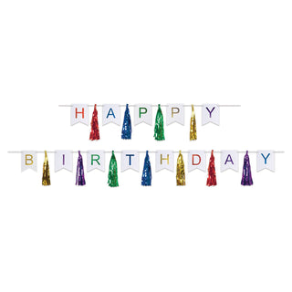 Happy Birthday Tassel Streamer