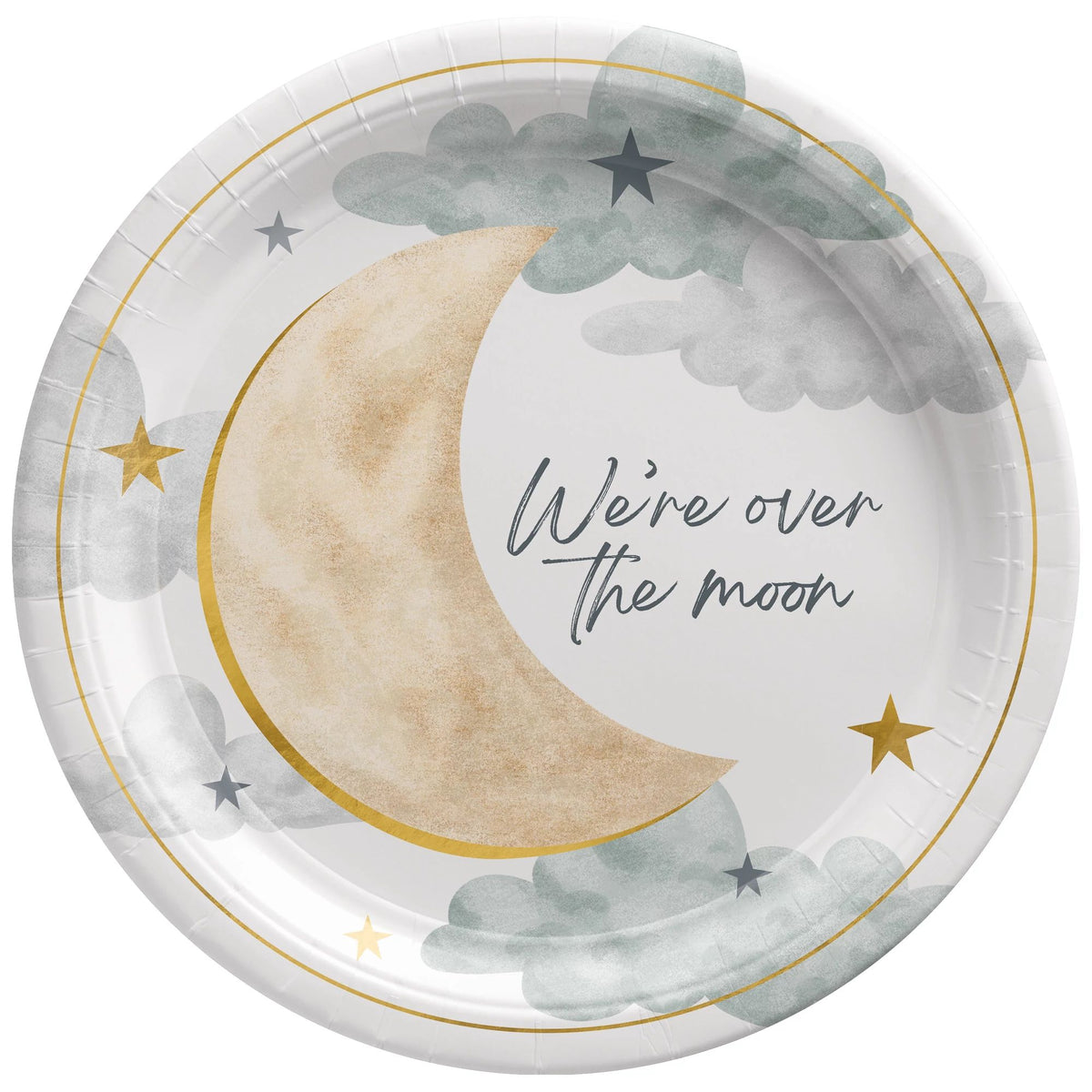Over The Moon 10.5" Round Plates
