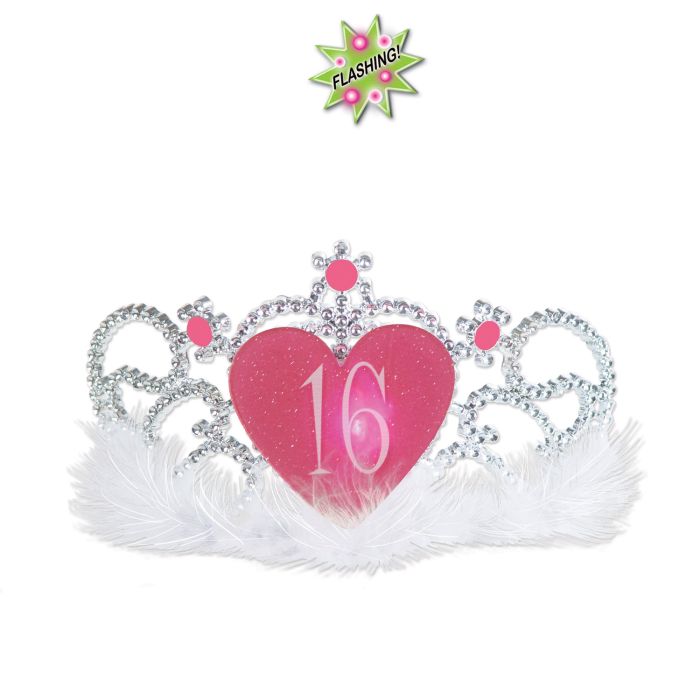 Plastic Light-Up "16" Tiara