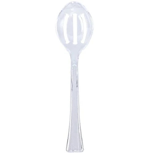 Premium Extra Heavy Weight Plastic Slotted Serving Spoon