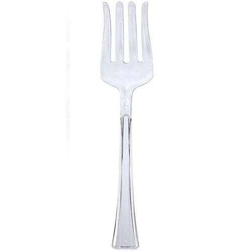 Premium Extra Heavy Weight Plastic Serving Fork