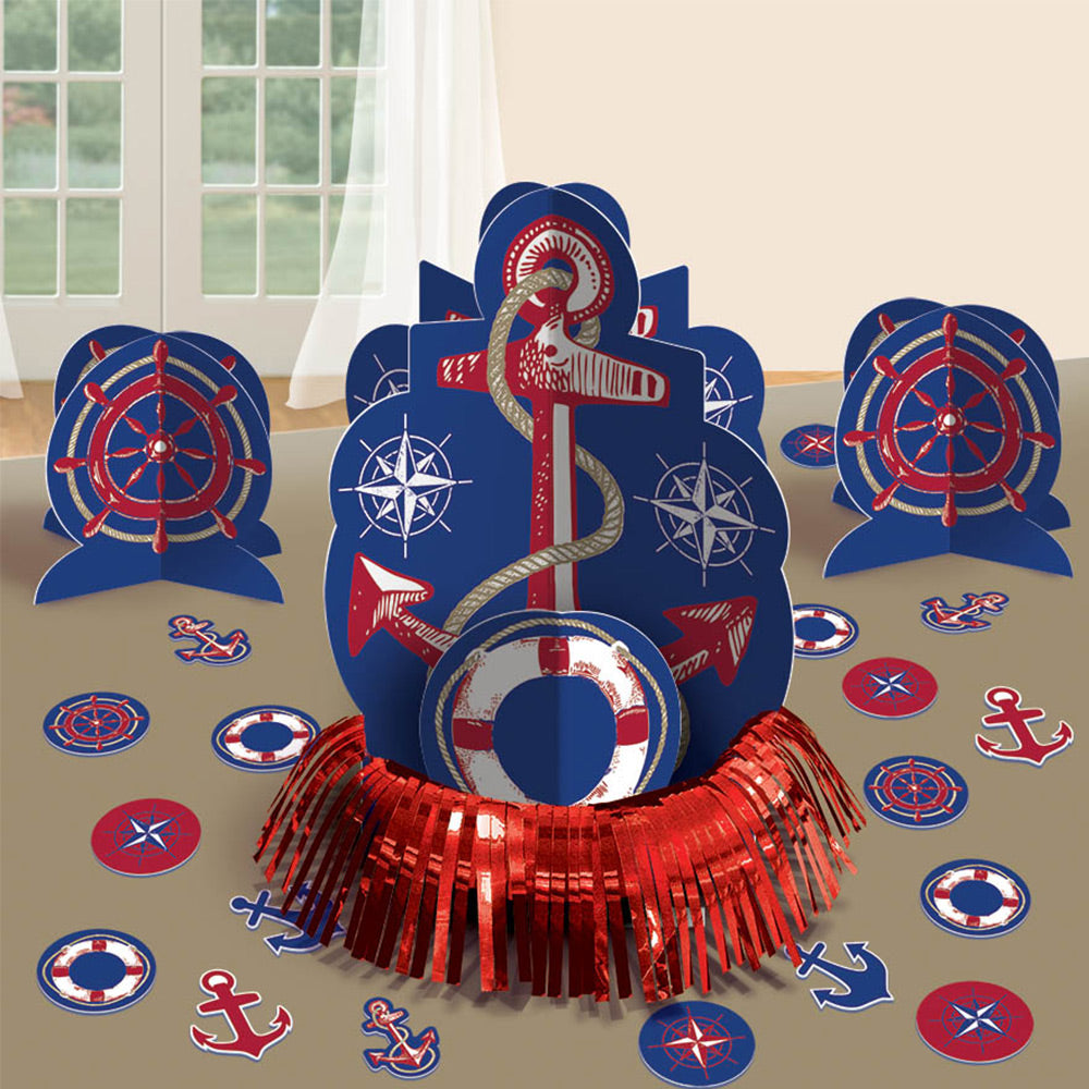Summer Nautical Anchors Aweigh Table Decorating Kit