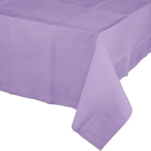 Creative Converting Tablecover Tableware items, 54" x 108", Lavender