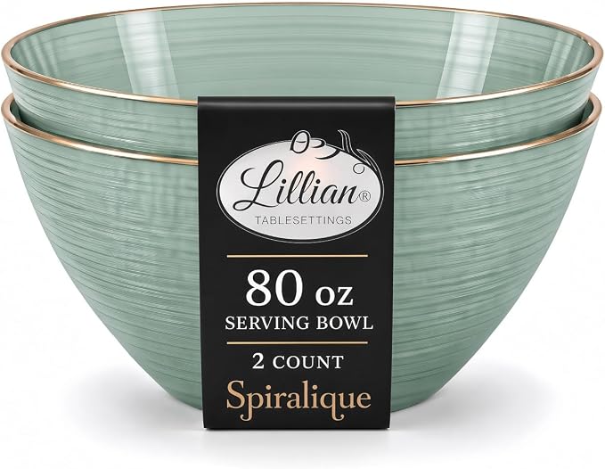 80 oz. Spiralique Bowls - Green