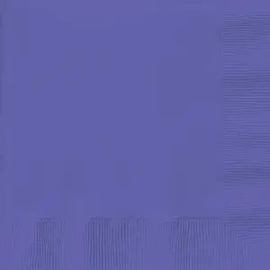 Beverage Napkins 5"X5" 50/Pkg-Purple