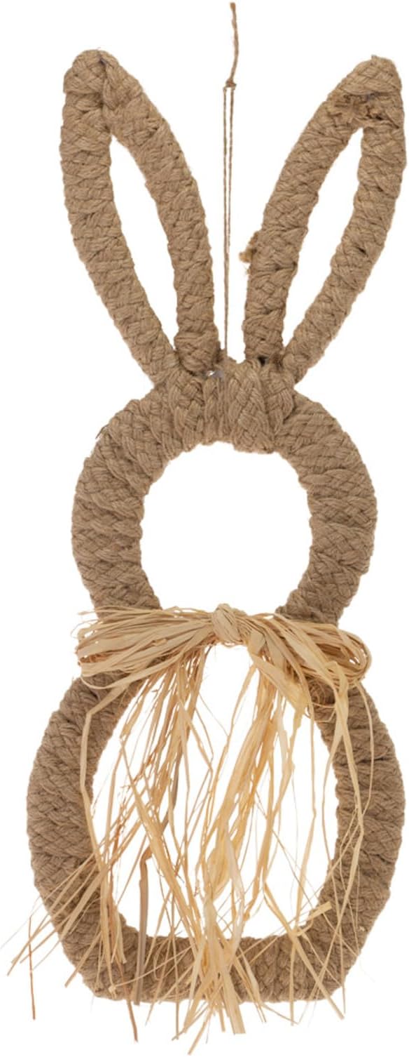 Boston International Easter Front Door or Porch Décor Bunny Wreath,