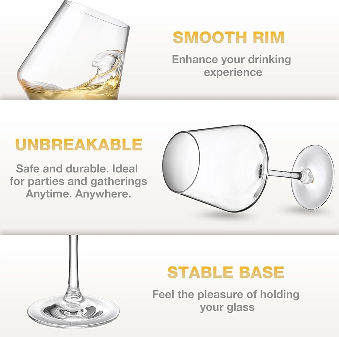 Unbreakable 16 oz. Wine Glasses