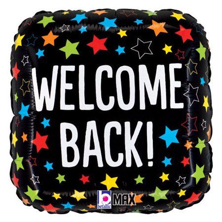 C007 18" WELCOME BACK FOIL BALLOON