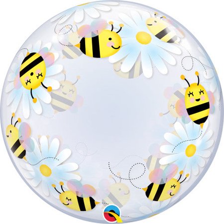 24 Inch Bubble - Sweet Bees & Daisies Qualatex