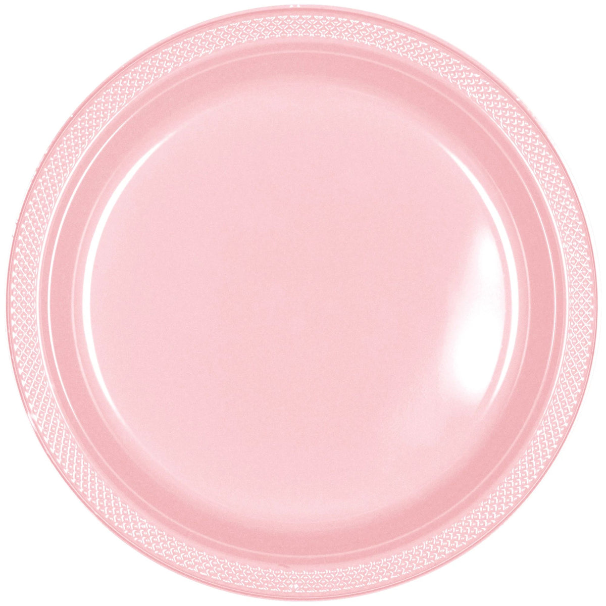 10.25" Plastic Plate 50 Ct - Rose