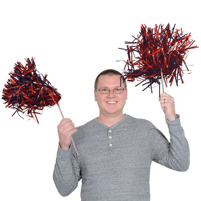 Blue and Orange Poly Shakers - 512 Strand