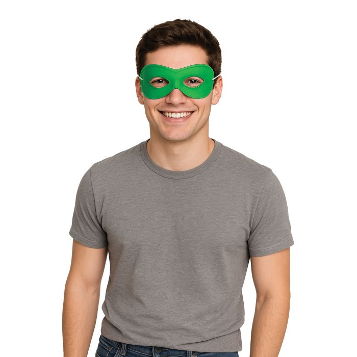 Fabric Hero/Domino Mask - Green