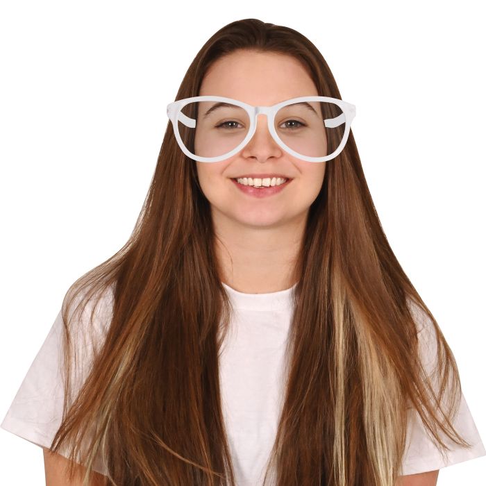 Jumbo Glasses - White