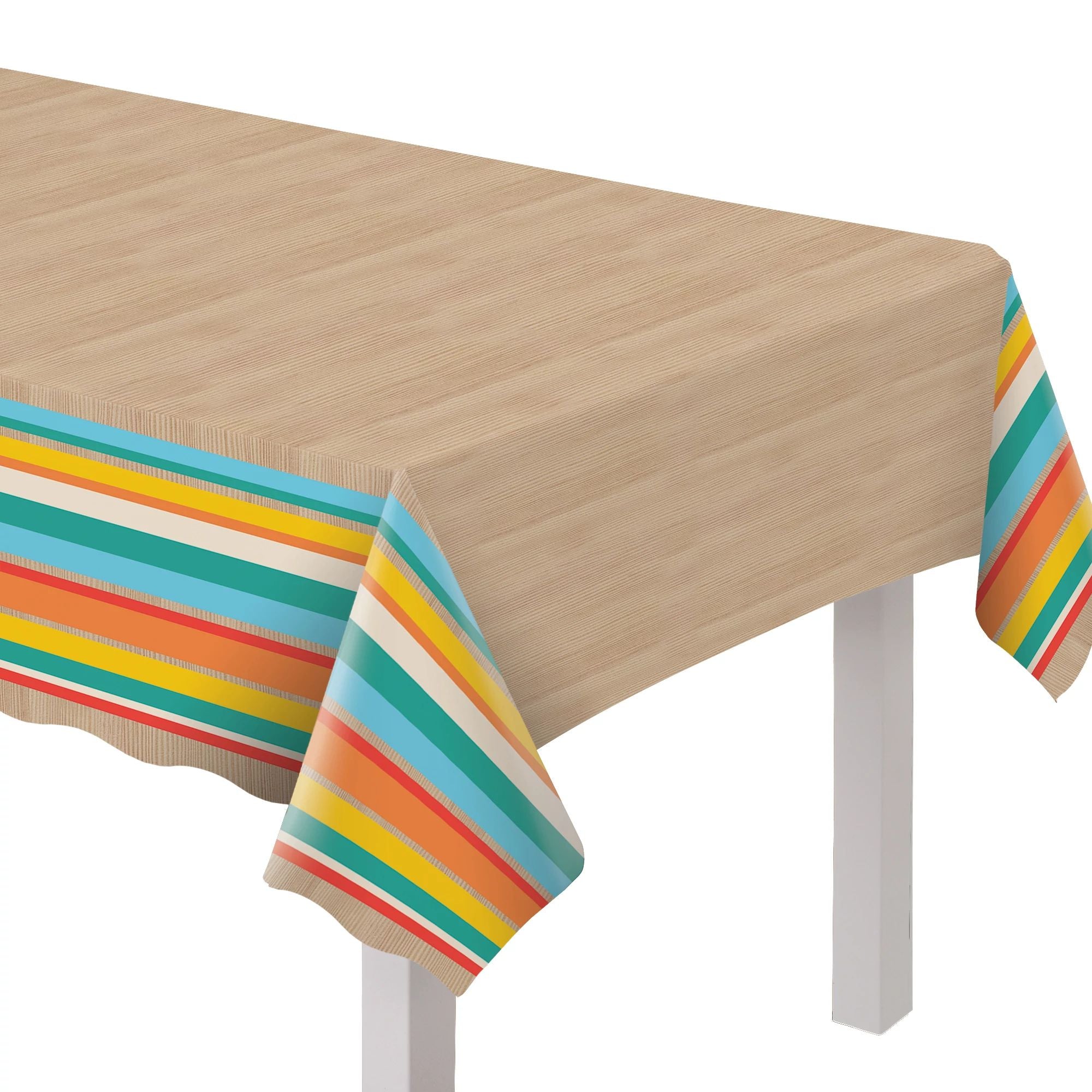 Beach Life Plastic Table Cover - Multipack
