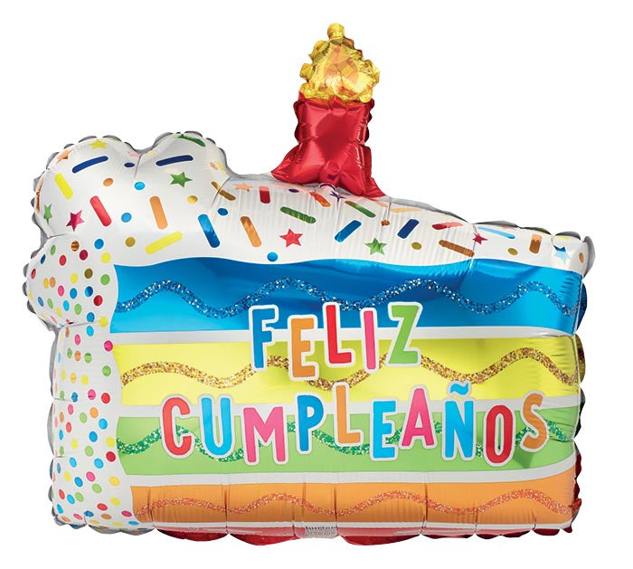 344 36" FELIZ CUMPLEANOS BALLOON FOIL BALLOON