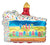 344 36" FELIZ CUMPLEANOS BALLOON FOIL BALLOON