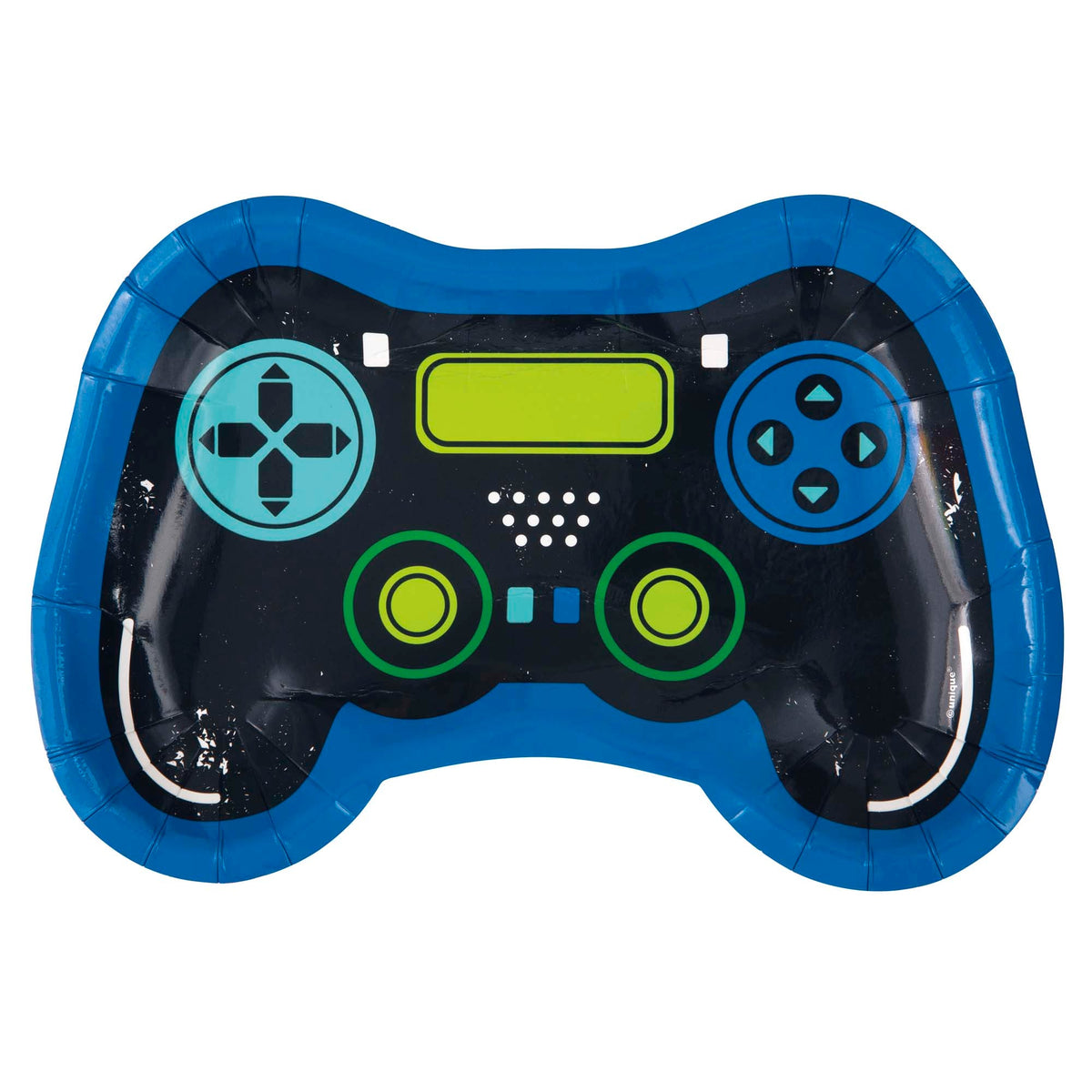 Gamer Birthday Large Gamepad Shaped 9" Lunch Paper Plates